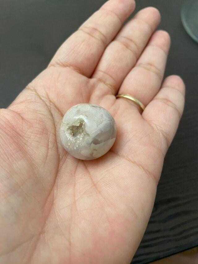 Mystery Flower Agate Sphere 20mm